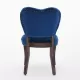 French Vintage Tufted Upholstered Fabric Dining Chair,Set of 2,Blue,SW1869BL French Vintage Tufted Upholstered Fabric Dining Chair,Set of 2,Blue,SW1869BL