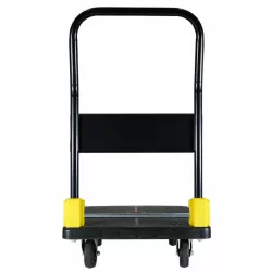 Foldable Platform Push Hand Truck Cart, 880 lbs. Weight Capacity, 2 Swivel Brake Wheels