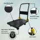 Foldable Platform Push Hand Truck Cart, 880 lbs. Weight Capacity, 2 Swivel Brake Wheels Foldable Platform Push Hand Truck Cart, 880 lbs. Weight Capacity, 2 Swivel Brake Wheels