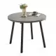 Grey Round Dining Table, Mid Century Modern Round Dining Table,Dinning Table for Kitchen Grey Round Dining Table, Mid Century Modern Round Dining Table,Dinning Table for Kitchen