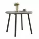 Grey Round Dining Table, Mid Century Modern Round Dining Table,Dinning Table for Kitchen Grey Round Dining Table, Mid Century Modern Round Dining Table,Dinning Table for Kitchen