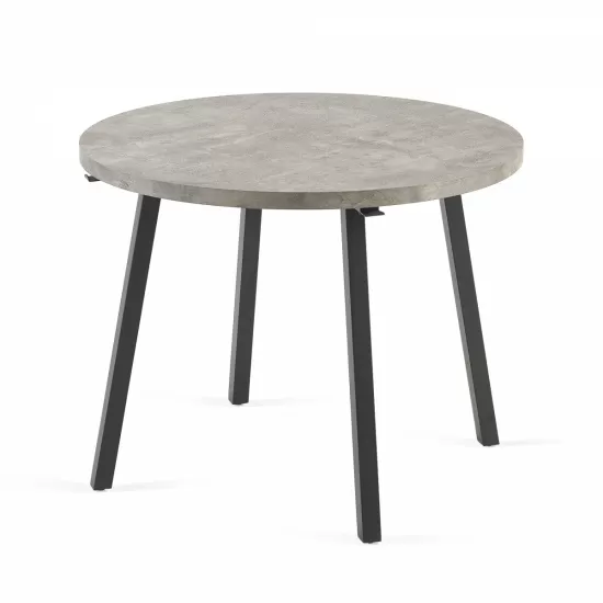 Grey Round Dining Table, Mid Century Modern Round Dining Table,Dinning Table for Kitchen Grey Round Dining Table, Mid Century Modern Round Dining Table,Dinning Table for Kitchen