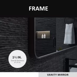 30x36 In. Aluminum Framed Rounded Rectangle Bathroom Wall Mirror, Oil Rubbed Bronze Bathroom Vanity Mirror Farmhouse, Anti-Rust, Tempered Glass mirrors, Hangs Horizontally or Vertically 30x36 In. Aluminum Framed Rounded Rectangle Bathroom Wall Mirror, Oil Rubbed Bronze Bathroom Vanity Mirror Farmhouse, Anti-Rust, Tempered Glass mirrors, Hangs Horizontally or Vertically
