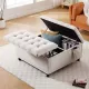 Storage Ottoman Bench Ivory Storage Ottoman Bench Ivory