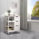 Rolling Portable Small Kitchen Island Cart on Wheels with Solid Wood Top, Dining Room Serving Utility Carts Mobile Movable with 3 Drawers and Storage Shelves Cabinet, White Rolling Portable Small Kitchen Island Cart on Wheels with Solid Wood Top, Dining Room Serving Utility Carts Mobile Movable with 3 Drawers and Storage Shelves Cabinet, White