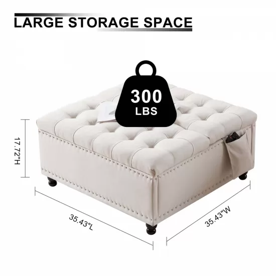 Storage Ottoman Bench Ivory Storage Ottoman Bench Ivory