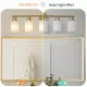 5-Light Golden Bathroom Vanity Light Fixture, Frosted Glass Shades, Modern Wall Mounted Lighting (No Bulbs) 5-Light Golden Bathroom Vanity Light Fixture, Frosted Glass Shades, Modern Wall Mounted Lighting (No Bulbs)