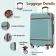 Hardshell Luggage Sets with Bags Lightweight Suitcase Double Spinner Wheels with TSA Lock ,Single Vintage Luggage 28 IN,Green Hardshell Luggage Sets with Bags Lightweight Suitcase Double Spinner Wheels with TSA Lock ,Single Vintage Luggage 28 IN,Green