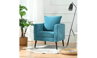 The Elegant Teal Accent Chair: A Stylish Addition to Any Living Space