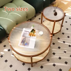 2-Piece Modern Farmhouse Living Room Coffee Table Set, Stylish and Elegant Nesting Round Wooden Table,Side End table set for Living Room,Bedroom 2-Piece Modern Farmhouse Living Room Coffee Table Set, Stylish and Elegant Nesting Round Wooden Table,Side End table set for Living Room,Bedroom