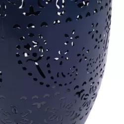 LILAC 12 Inch  SIDE TABLE -DARK BLUE