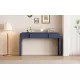 TREXM Unique Modern Rounded Silhouette and Smooth Surface Console Table with 2 Drawers for Living Room and Entryway(Navy Blue) TREXM Unique Modern Rounded Silhouette and Smooth Surface Console Table with 2 Drawers for Living Room and Entryway(Navy Blue)