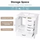 30 Inch Bathroom Vanity with Sink, Bathroom Cabinet with A Door, Three Drawers, Solid Wood Legs & MDF Board, Adiustable Foot Pads, White 30 Inch Bathroom Vanity with Sink, Bathroom Cabinet with A Door, Three Drawers, Solid Wood Legs & MDF Board, Adiustable Foot Pads, White