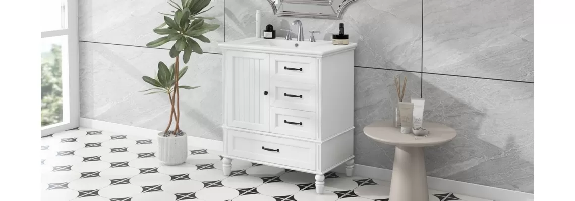 30 Inch White Bathroom Vanity with Sink: Stylish and Functional Storage Solution
30 Inch White Bathroom Vanity with Sink: Stylish and Functional Storage Solution