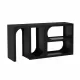 U_STYLE Modular Entryway Console Table with Rectangular Exterior and Curved Interior Design for Customizable Arrangements,Suitable for Study,Entrance and Living Room U_STYLE Modular Entryway Console Table with Rectangular Exterior and Curved Interior Design for Customizable Arrangements,Suitable for Study,Entrance and Living Room
