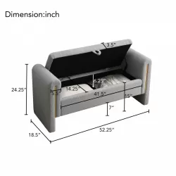 Modern Teddy Bed End Bench with Arms and Storage,Upholstered Large Foot Rest Stool, Comfy Window Vanity Bench for Living Room,Bedroom,Dorm,coffee Table,Teddy Grey Modern Teddy Bed End Bench with Arms and Storage,Upholstered Large Foot Rest Stool, Comfy Window Vanity Bench for Living Room,Bedroom,Dorm,coffee Table,Teddy Grey