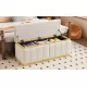 Linen Fabric Upholstered+Solid wood frame Bench with Large Storage Space for the Living Room, Entryway and Bedroom,Beige,( 40''x16''x17'' ) Linen Fabric Upholstered+Solid wood frame Bench with Large Storage Space for the Living Room, Entryway and Bedroom,Beige,( 40''x16''x17'' )
