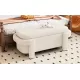 Modern Storage Ottoman Bench, Large Storage Space for the Living Room, Entryway and Bedroom,White Fluffy ( 48''x21.5''x17'' ) Modern Storage Ottoman Bench, Large Storage Space for the Living Room, Entryway and Bedroom,White Fluffy ( 48''x21.5''x17'' )
