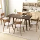 Mid-Century Walnut Finished Frame Upholstered Dining Chairs (Set of 2) (Light Beige) Mid-Century Walnut Finished Frame Upholstered Dining Chairs (Set of 2) (Light Beige)