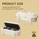 Modern Storage Ottoman Bench, Large Storage Space for the Living Room, Entryway and Bedroom,White Fluffy ( 48''x21.5''x17'' ) Modern Storage Ottoman Bench, Large Storage Space for the Living Room, Entryway and Bedroom,White Fluffy ( 48''x21.5''x17'' )