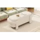 Modern Storage Ottoman Bench, Large Storage Space for the Living Room, Entryway and Bedroom,White Fluffy ( 48''x21.5''x17'' ) Modern Storage Ottoman Bench, Large Storage Space for the Living Room, Entryway and Bedroom,White Fluffy ( 48''x21.5''x17'' )