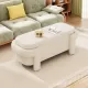 Modern Storage Ottoman Bench, Large Storage Space for the Living Room, Entryway and Bedroom,White Fluffy ( 48''x21.5''x17'' ) Modern Storage Ottoman Bench, Large Storage Space for the Living Room, Entryway and Bedroom,White Fluffy ( 48''x21.5''x17'' )