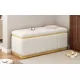 Linen Fabric Upholstered+Solid wood frame Bench with Large Storage Space for the Living Room, Entryway and Bedroom,Beige,( 40''x16''x17'' ) Linen Fabric Upholstered+Solid wood frame Bench with Large Storage Space for the Living Room, Entryway and Bedroom,Beige,( 40''x16''x17'' )
