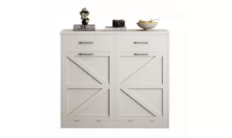The Ultimate White Tilt-Out Trash Cabinet: Stylish, Functional, and Easy to Install for Your Kitchen