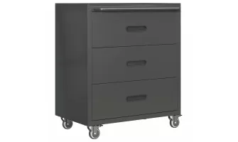   

Organize Your Space with a Heavy-Duty 3-Drawer Metal Storage Cabinet on Wheels for Garage, Office, or Home