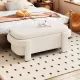 Modern Storage Ottoman Bench, Large Storage Space for the Living Room, Entryway and Bedroom,White Fluffy ( 48''x21.5''x17'' ) Modern Storage Ottoman Bench, Large Storage Space for the Living Room, Entryway and Bedroom,White Fluffy ( 48''x21.5''x17'' )