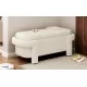Modern Storage Ottoman Bench, Large Storage Space for the Living Room, Entryway and Bedroom,White Fluffy ( 48''x21.5''x17'' ) Modern Storage Ottoman Bench, Large Storage Space for the Living Room, Entryway and Bedroom,White Fluffy ( 48''x21.5''x17'' )