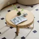 Modern Handcraft Drum Coffee Table 31.5 inch Round Coffee Table for Living Room,Small Coffee Table with Sturdy Pedestal,Natural Ash Modern Handcraft Drum Coffee Table 31.5 inch Round Coffee Table for Living Room,Small Coffee Table with Sturdy Pedestal,Natural Ash