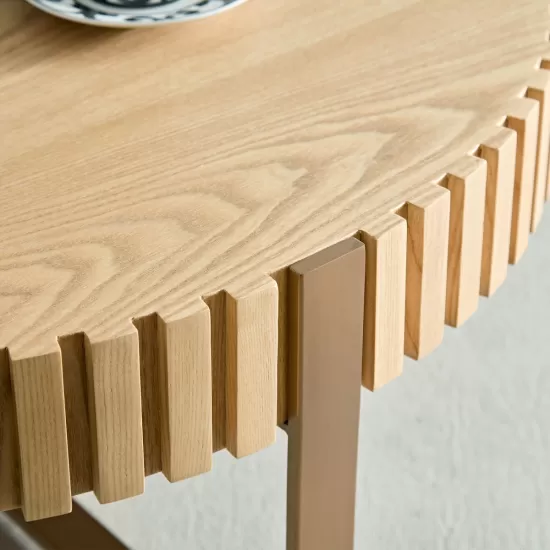 Modern Handcraft Drum Coffee Table 31.5 inch Round Coffee Table for Living Room,Small Coffee Table with Sturdy Pedestal,Natural Ash Modern Handcraft Drum Coffee Table 31.5 inch Round Coffee Table for Living Room,Small Coffee Table with Sturdy Pedestal,Natural Ash