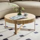 Modern Handcraft Drum Coffee Table 31.5 inch Round Coffee Table for Living Room,Small Coffee Table with Sturdy Pedestal,Natural Ash Modern Handcraft Drum Coffee Table 31.5 inch Round Coffee Table for Living Room,Small Coffee Table with Sturdy Pedestal,Natural Ash