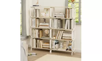   

5 Tier Large Book Shelf: Vintage Industrial Style for Home Office and Living Room