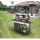 3-Burner Propane Gas BBQ Grill with Side Burner, combined with charcoal grill, 37230BTU Output With Enameled Cast Iron Cooking Grids For Outdoor Barbecue, Stainless Steel 3-Burner Propane Gas BBQ Grill with Side Burner, combined with charcoal grill, 37230BTU Output With Enameled Cast Iron Cooking Grids For Outdoor Barbecue, Stainless Steel