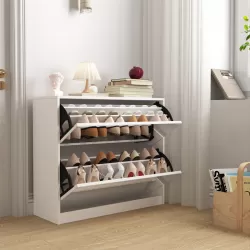 2 Tier Shoe Storage Cabinet with Draders for Entryway,Bedroom,Flip Door Design Shoe Cabinet 2 Tier Shoe Storage Cabinet with Draders for Entryway,Bedroom,Flip Door Design Shoe Cabinet