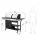 3-Burner Propane Gas BBQ Grill with Side Burner, combined with charcoal grill, 37230BTU Output With Enameled Cast Iron Cooking Grids For Outdoor Barbecue, Stainless Steel 3-Burner Propane Gas BBQ Grill with Side Burner, combined with charcoal grill, 37230BTU Output With Enameled Cast Iron Cooking Grids For Outdoor Barbecue, Stainless Steel