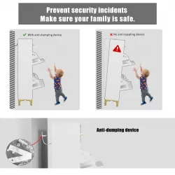 Shoe Storage Cabinet for Entryway, Free Standing Shoe Organizer with 2 Flip Drawers, Hidden Shoe Rack Storage Organizer for Doorway Hallway Closet, White