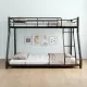 Metal Twin over Full Bunk Bed/ Heavy-duty Sturdy Metal/ Noise Reduced/ Safety Guardrail/ CPC Certified/ No Box Spring Needed Metal Twin over Full Bunk Bed/ Heavy-duty Sturdy Metal/ Noise Reduced/ Safety Guardrail/ CPC Certified/ No Box Spring Needed