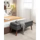 Storage Bench with Storage Bench for Bedroom End of Bed Bench Foot of Bed Bench Entryway Bench Storage Ottoman Bench 43.3 Inch W x 17.7 Inch Dark Grey Leather Bench Storage Bench with Storage Bench for Bedroom End of Bed Bench Foot of Bed Bench Entryway Bench Storage Ottoman Bench 43.3 Inch W x 17.7 Inch Dark Grey Leather Bench