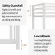 Metal Twin over Twin Bunk Bed/ Heavy-duty Sturdy Metal/ Noise Reduced/ Safety Guardrail/No Box Spring Needed,White Metal Twin over Twin Bunk Bed/ Heavy-duty Sturdy Metal/ Noise Reduced/ Safety Guardrail/No Box Spring Needed,White