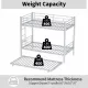 Heavy-duty Sturdy Meta Twin over Twin with Trundle Bunk Bed/l/ Noise Reduced/ Safety Guardrail/No Box Spring Needed,Gray Silver Heavy-duty Sturdy Meta Twin over Twin with Trundle Bunk Bed/l/ Noise Reduced/ Safety Guardrail/No Box Spring Needed,Gray Silver