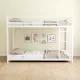 Metal Twin over Twin Bunk Bed/ Heavy-duty Sturdy Metal/ Noise Reduced/ Safety Guardrail/No Box Spring Needed,White Metal Twin over Twin Bunk Bed/ Heavy-duty Sturdy Metal/ Noise Reduced/ Safety Guardrail/No Box Spring Needed,White