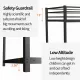 Metal Twin over Twin Bunk Bed/ Heavy-duty Sturdy Metal/ Noise Reduced/ Safety Guardrail/No Box Spring Needed,Black Metal Twin over Twin Bunk Bed/ Heavy-duty Sturdy Metal/ Noise Reduced/ Safety Guardrail/No Box Spring Needed,Black