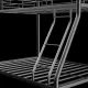 Metal Twin over Full Bunk Bed/ Heavy-duty Sturdy Metal/ Noise Reduced/ Safety Guardrail/ CPC Certified/ No Box Spring Needed Metal Twin over Full Bunk Bed/ Heavy-duty Sturdy Metal/ Noise Reduced/ Safety Guardrail/ CPC Certified/ No Box Spring Needed