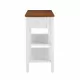 Narrow 2-tone End Table with USB Charging Ports for Small Space, SOLID WOOD Table Legs, White and Walnut, 11.8 Inch W*24 Inch D*24.2 Inch H Narrow 2-tone End Table with USB Charging Ports for Small Space, SOLID WOOD Table Legs, White and Walnut, 11.8 Inch W*24 Inch D*24.2 Inch H
