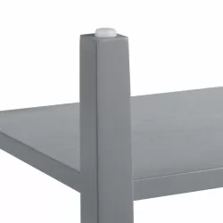 Narrow 2-tone End Table with USB Charging Ports for Small Space, SOLID WOOD Table Legs, Gray and Walnut, 11.8 Inch W*24 Inch D*24.2 Inch H Narrow 2-tone End Table with USB Charging Ports for Small Space, SOLID WOOD Table Legs, Gray and Walnut, 11.8 Inch W*24 Inch D*24.2 Inch H