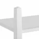 Narrow 2-tone End Table with USB Charging Ports for Small Space, SOLID WOOD Table Legs, White and Walnut, 11.8 Inch W*24 Inch D*24.2 Inch H Narrow 2-tone End Table with USB Charging Ports for Small Space, SOLID WOOD Table Legs, White and Walnut, 11.8 Inch W*24 Inch D*24.2 Inch H