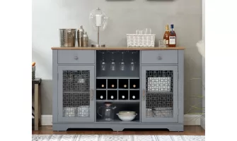 Modern Farmhouse Buffet Cabinet: A Stylish and Functional Addition to Your Kitchen or Dining Room